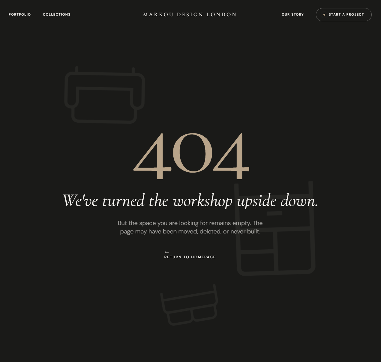 Markou Design London client testimonial section