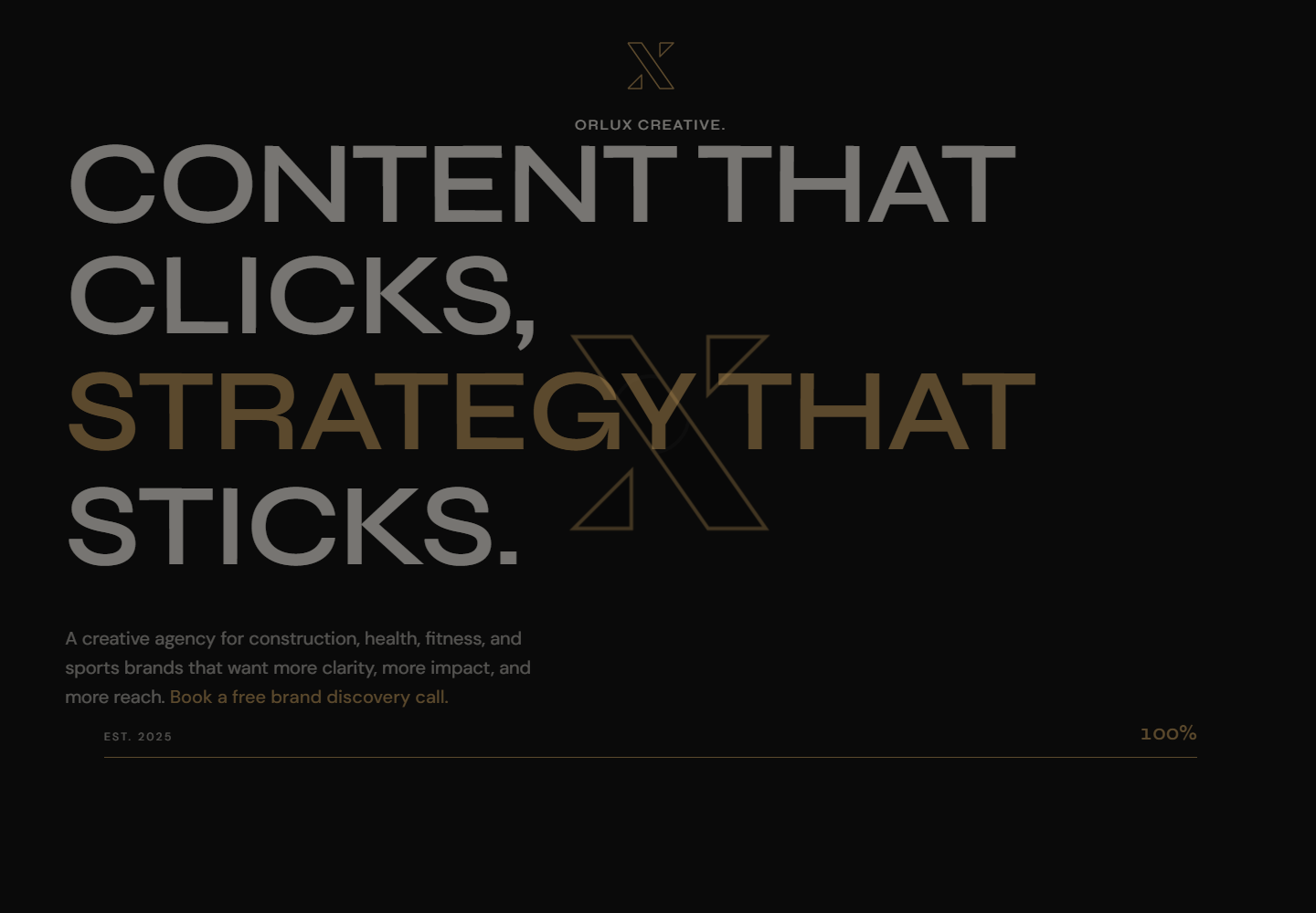 Orlux Creative website preview